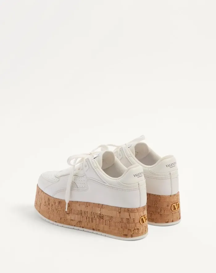 Valentino Sneakers Woman Freedots Xl Calfskin And Cork Sneaker For Woman In Whitewhitewhitenaturalwhite Whitewhitewhitenaturalwhite Valentino Sneakers Woman Freedots Xl Calfskin And Cork Sneaker For Woman In Whitewhitewhitenaturalwhite Whitewhitewhitenaturalwhite