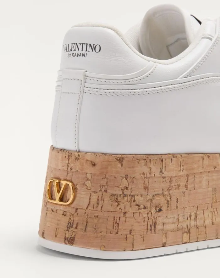 Valentino Sneakers Woman Freedots Xl Calfskin And Cork Sneaker For Woman In Whitewhitewhitenaturalwhite Whitewhitewhitenaturalwhite Valentino Sneakers Woman Freedots Xl Calfskin And Cork Sneaker For Woman In Whitewhitewhitenaturalwhite Whitewhitewhitenaturalwhite
