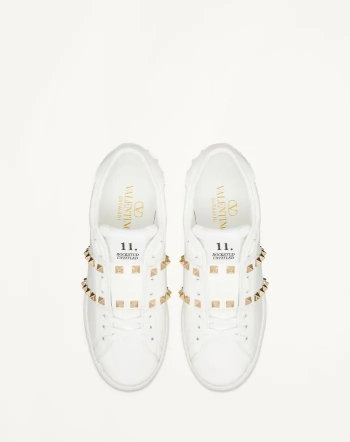 Valentino Sneakers Woman Open Disco Wedge Sneaker In Calfskin 85 Mm For Woman In White White Valentino Sneakers Woman Open Disco Wedge Sneaker In Calfskin 85 Mm For Woman In White White