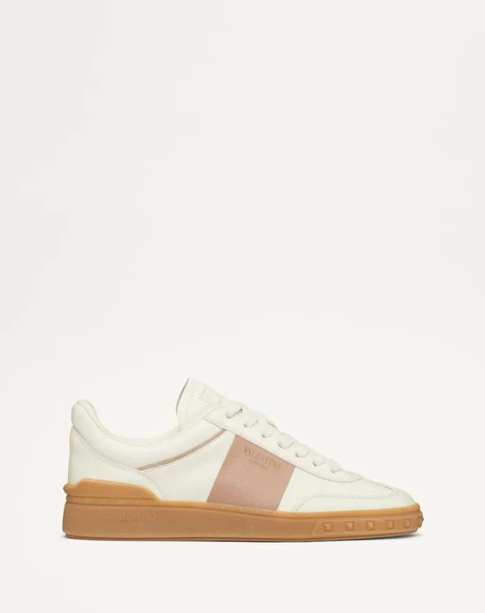 Valentino Sneakers Woman Upvillage Sneaker In Calfskin Leather For Woman In Rose Cannelle Rose Cannelle Valentino Sneakers Woman Upvillage Sneaker In Calfskin Leather For Woman In Rose Cannelle Rose Cannelle