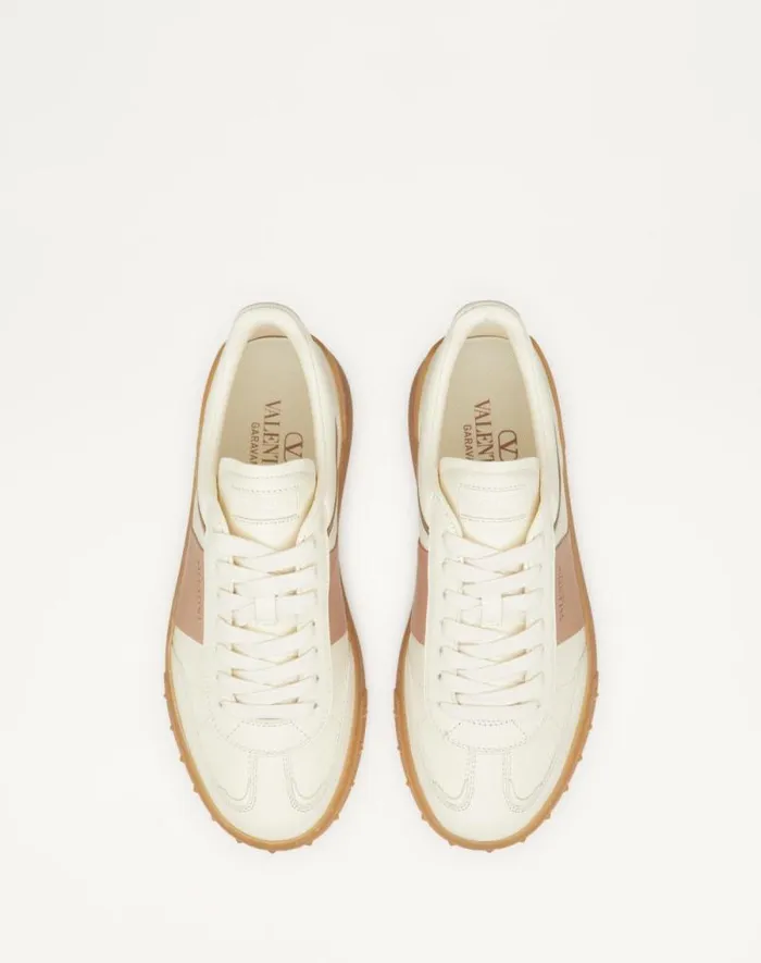 Valentino Sneakers Woman Upvillage Sneaker In Calfskin Leather For Woman In Rose Cannelle Rose Cannelle Valentino Sneakers Woman Upvillage Sneaker In Calfskin Leather For Woman In Rose Cannelle Rose Cannelle