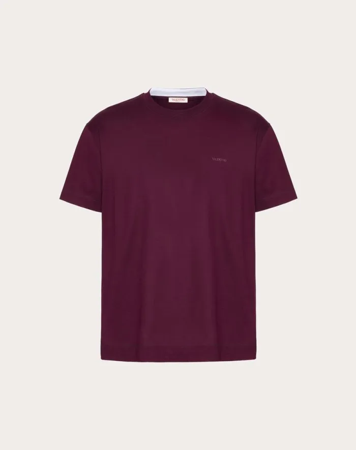 Valentino Tshirts And Sweatshirts Man Valentino Print Cotton Tshirt For Man In Black Black Valentino Tshirts And Sweatshirts Man Valentino Print Cotton Tshirt For Man In Black Black