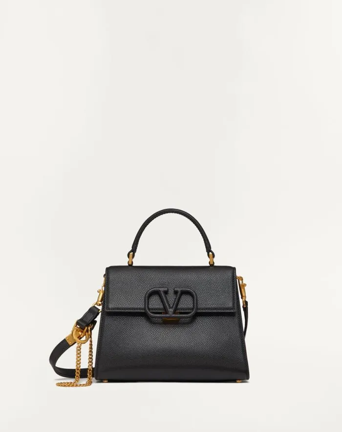 Valentino Top Handle Bags Woman Small Vsling Grainy Calfskin Handbag For Woman In Rose Cannelle Rose Cannelle