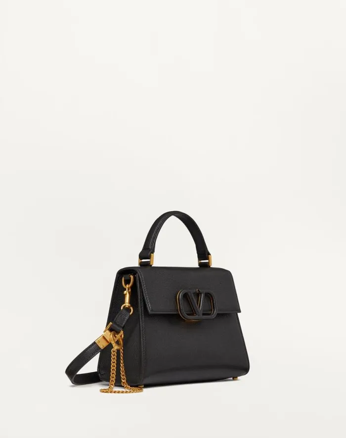Valentino Top Handle Bags Woman Small Vsling Grainy Calfskin Handbag For Woman In Rose Cannelle Rose Cannelle Valentino Top Handle Bags Woman Small Vsling Grainy Calfskin Handbag For Woman In Rose Cannelle Rose Cannelle