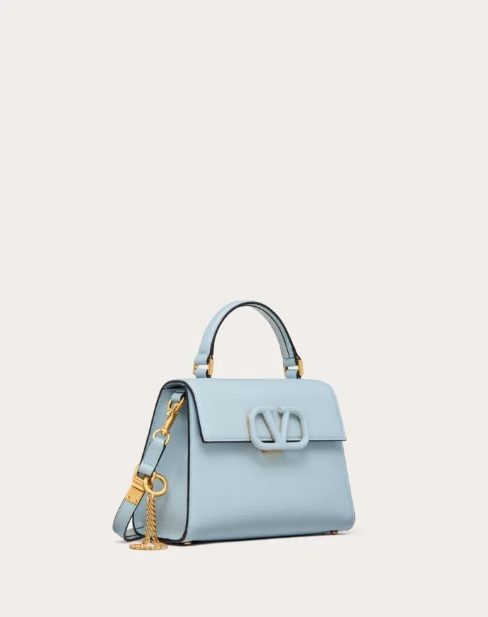 Valentino Top Handle Bags Woman Small Vsling Grainy Calfskin Handbag For Woman In Rose Cannelle Rose Cannelle Valentino Top Handle Bags Woman Small Vsling Grainy Calfskin Handbag For Woman In Rose Cannelle Rose Cannelle