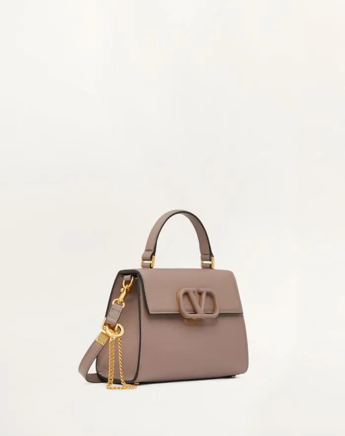 Valentino Top Handle Bags Woman Small Vsling Grainy Calfskin Handbag For Woman In Rose Cannelle Rose Cannelle Valentino Top Handle Bags Woman Small Vsling Grainy Calfskin Handbag For Woman In Rose Cannelle Rose Cannelle