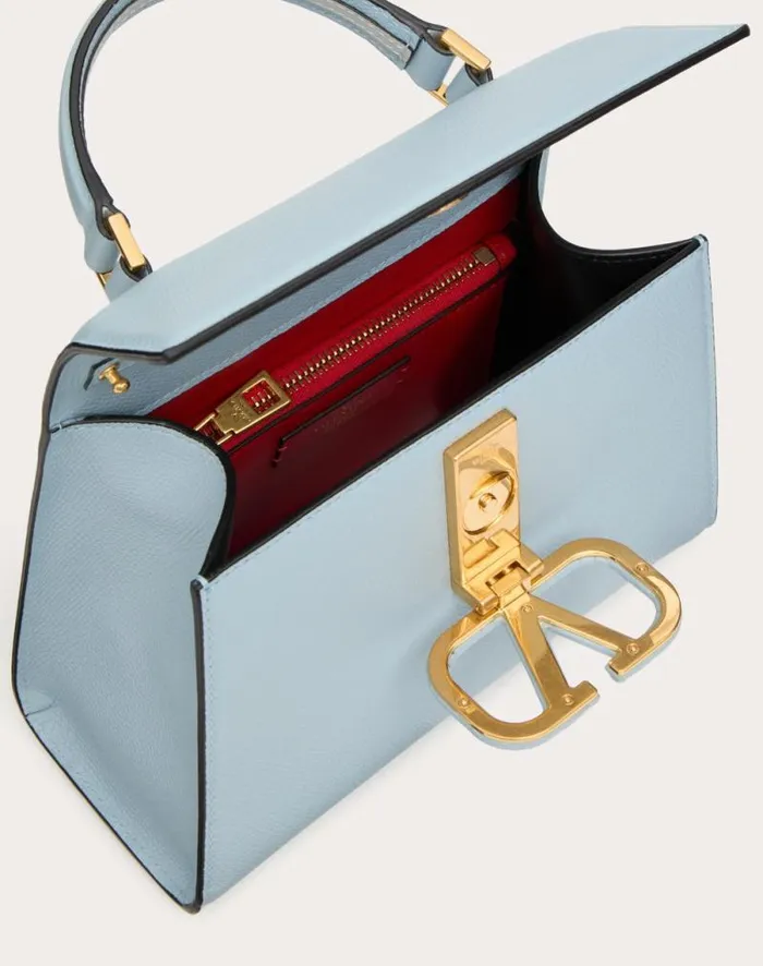 Valentino Top Handle Bags Woman Small Vsling Grainy Calfskin Handbag For Woman In Rose Cannelle Rose Cannelle Valentino Top Handle Bags Woman Small Vsling Grainy Calfskin Handbag For Woman In Rose Cannelle Rose Cannelle