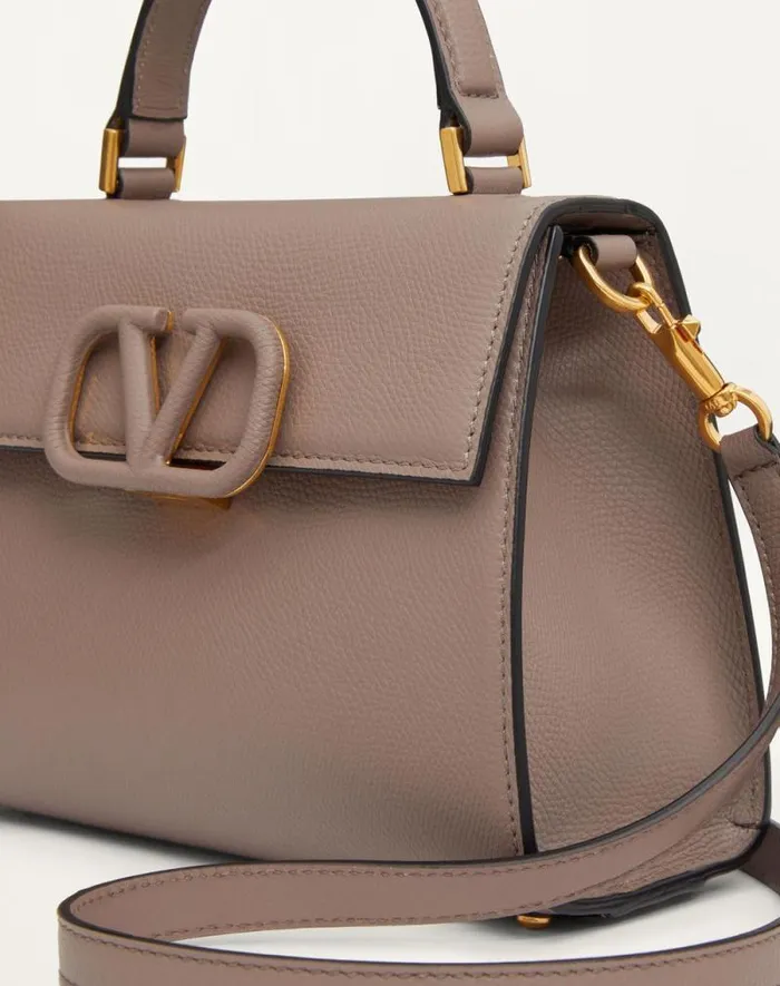 Valentino Top Handle Bags Woman Small Vsling Grainy Calfskin Handbag For Woman In Rose Cannelle Rose Cannelle Valentino Top Handle Bags Woman Small Vsling Grainy Calfskin Handbag For Woman In Rose Cannelle Rose Cannelle