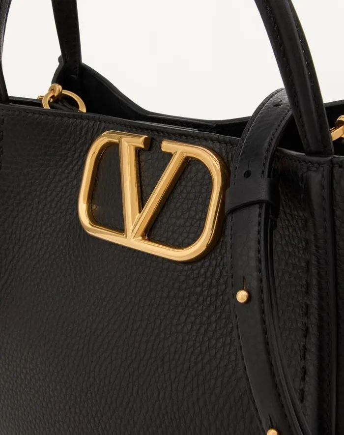 Valentino Top Handle Bags Woman Valentino Garavani Alltime Medium Handbag In Grainy Calfskin For Woman In Almond Almond Valentino Top Handle Bags Woman Valentino Garavani Alltime Medium Handbag In Grainy Calfskin For Woman In Almond Almond