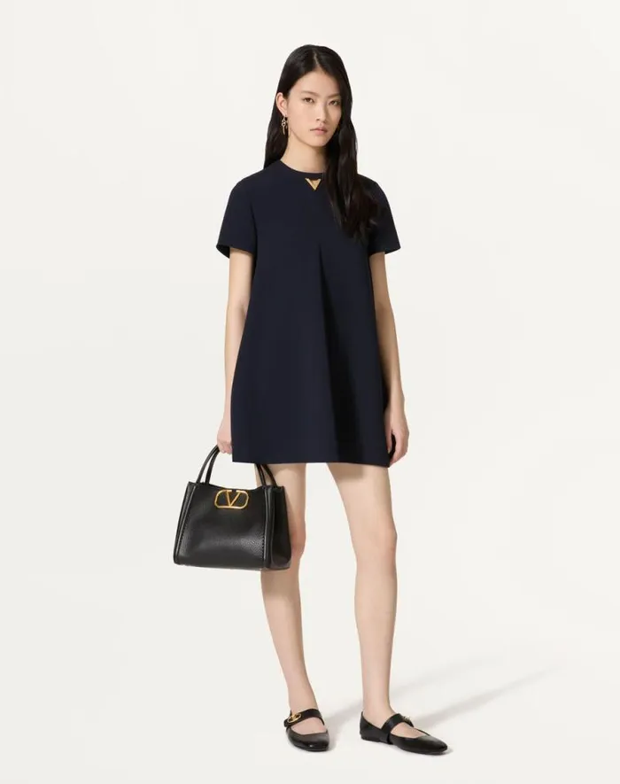 Valentino Top Handle Bags Woman Valentino Garavani Alltime Medium Handbag In Grainy Calfskin For Woman In Almond Almond Valentino Top Handle Bags Woman Valentino Garavani Alltime Medium Handbag In Grainy Calfskin For Woman In Almond Almond