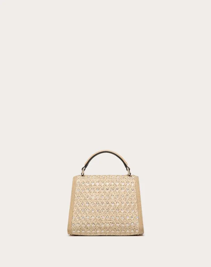 Valentino Top Handle Bags Woman Valentino Garavani Vsling Mini Embroidered Handbag For Woman In Naturalcrystalbeige Naturalcrystalbeige Valentino Top Handle Bags Woman Valentino Garavani Vsling Mini Embroidered Handbag For Woman In Naturalcrystalbeige Naturalcrystalbeige