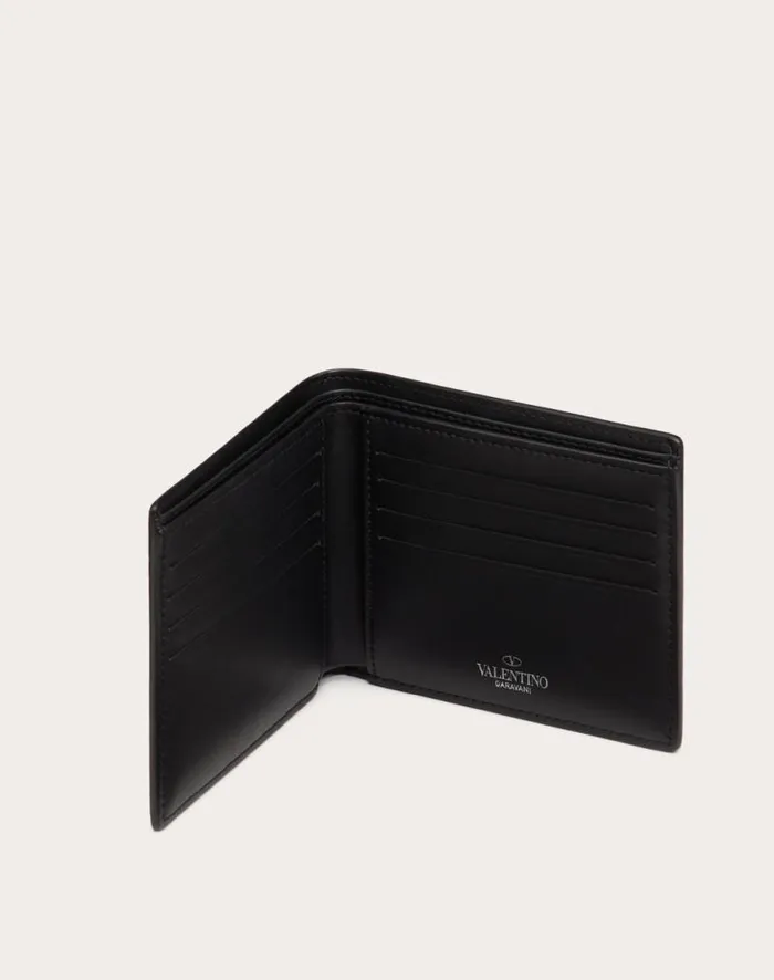 Valentino Wallets And Small Leather Goods Man Vltn Wallet For Man In Blackwhite Blackwhite Valentino Wallets And Small Leather Goods Man Vltn Wallet For Man In Blackwhite Blackwhite