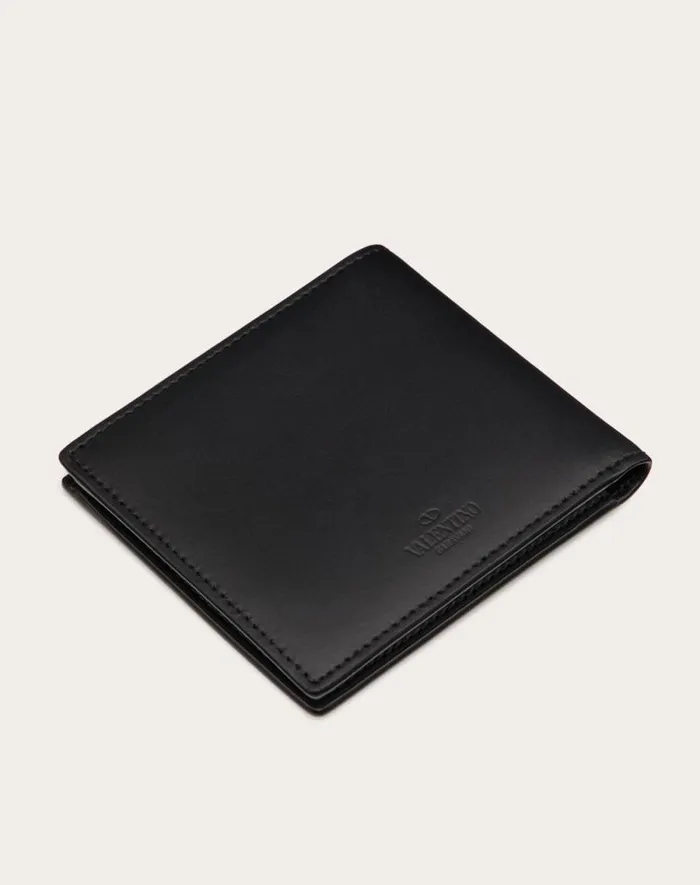 Valentino Wallets And Small Leather Goods Man Vltn Wallet For Man In Blackwhite Blackwhite Valentino Wallets And Small Leather Goods Man Vltn Wallet For Man In Blackwhite Blackwhite