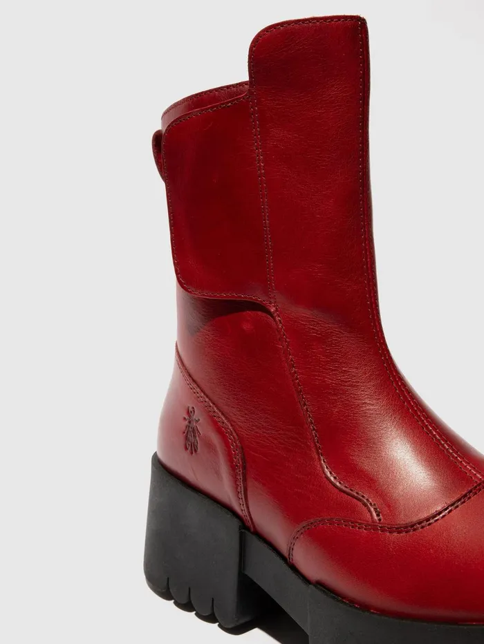 Velcro Ankle Boots EGLI124FLY RED Women Fly London Ankle Boots