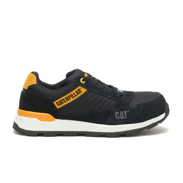 Venward Composite Toe Work Shoe Blackcat Yellow Women Cat Footwear Composite Toe