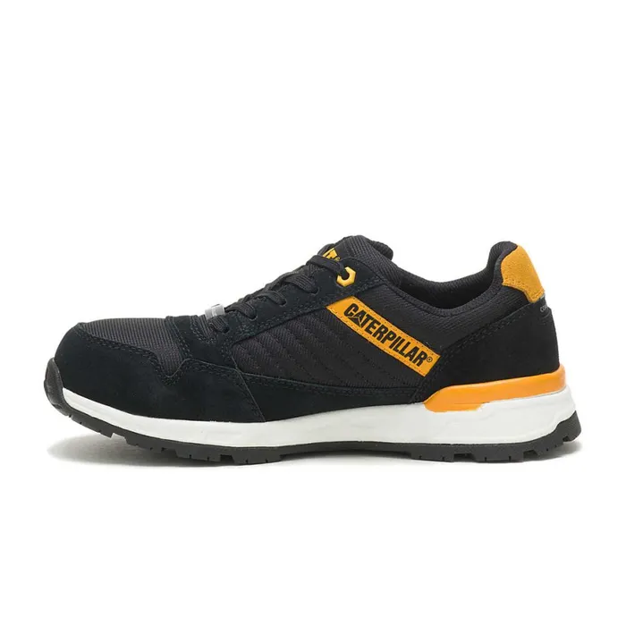 Venward Composite Toe Work Shoe Blackcat Yellow Women Cat Footwear Composite Toe