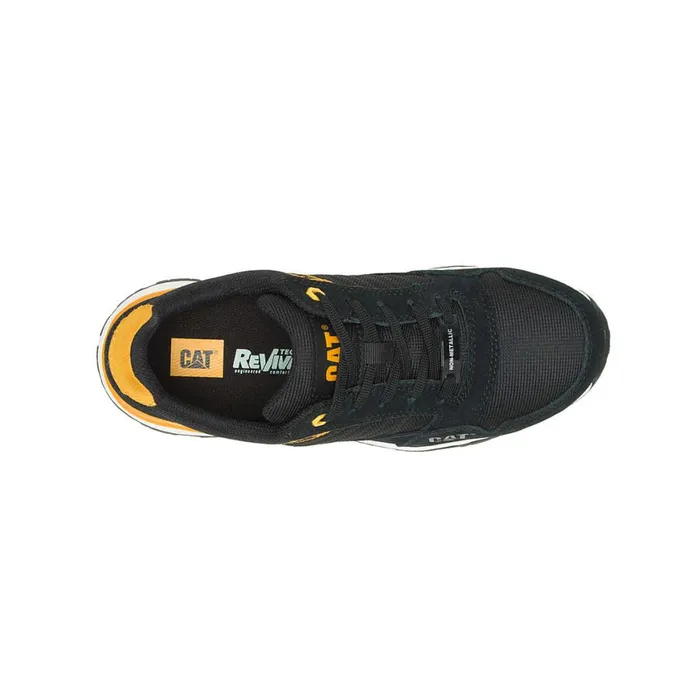 Venward Composite Toe Work Shoe Blackcat Yellow Women Cat Footwear Composite Toe