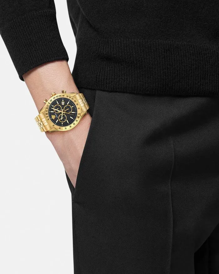 Versace Chrono Master Watch Blackgold Men Versace Watches
