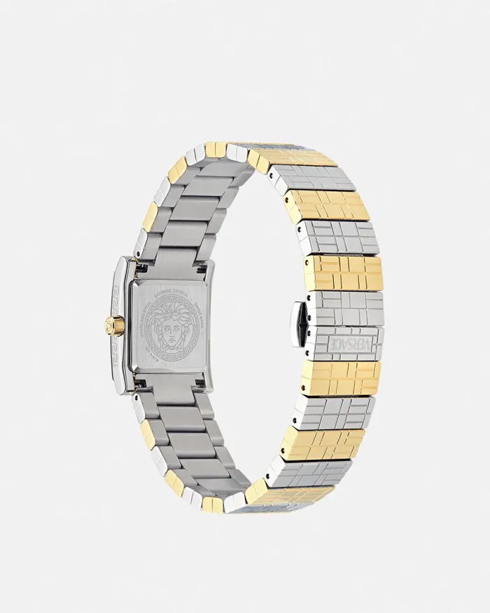Versace Mosaic Diamond Watch Silvergold Women Versace Watches