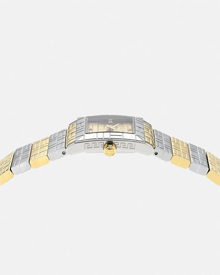 Versace Mosaic Diamond Watch Silvergold Women Versace Watches