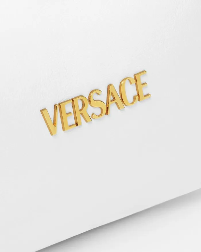 Versace Tag Hobo Handbag White Women Versace Top Handle