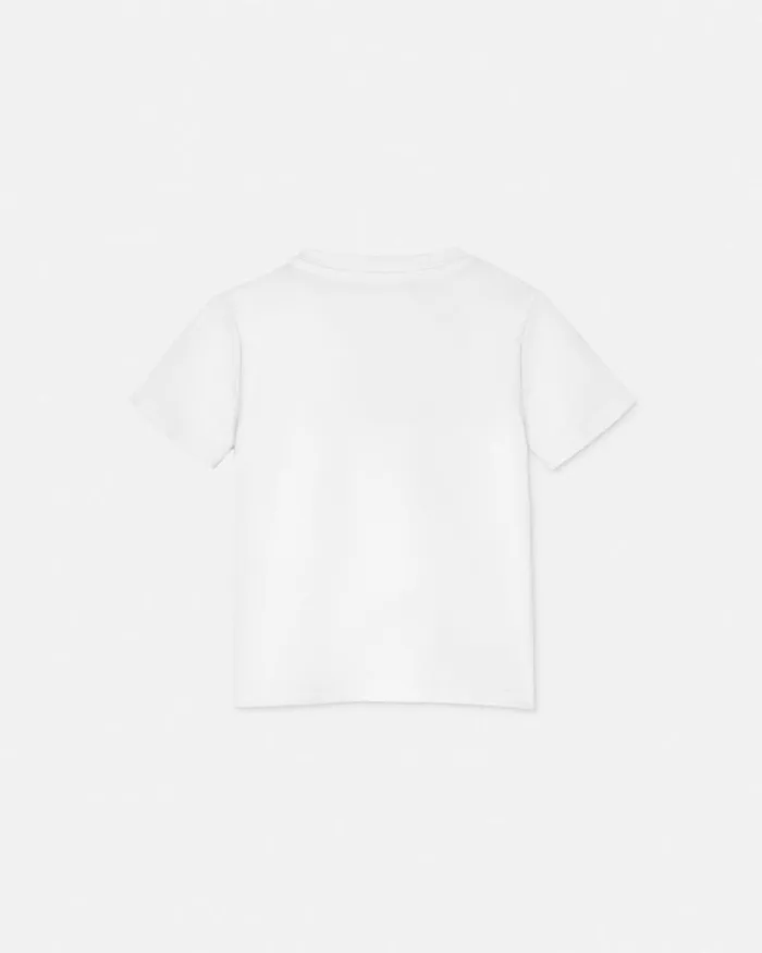 Versace Wild Stamp Baby TShirt White Children Versace Clothing