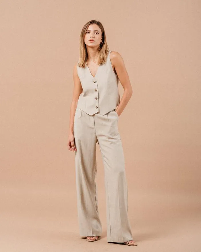 VEST BEIGE MATHIEU Shop Grace and Mila Waistcoats