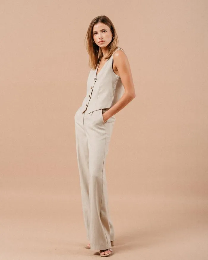 VEST BEIGE MATHIEU Shop Grace and Mila Waistcoats