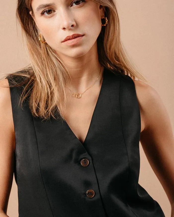 VEST NOIR MATHIEU Shop Grace and Mila Waistcoats