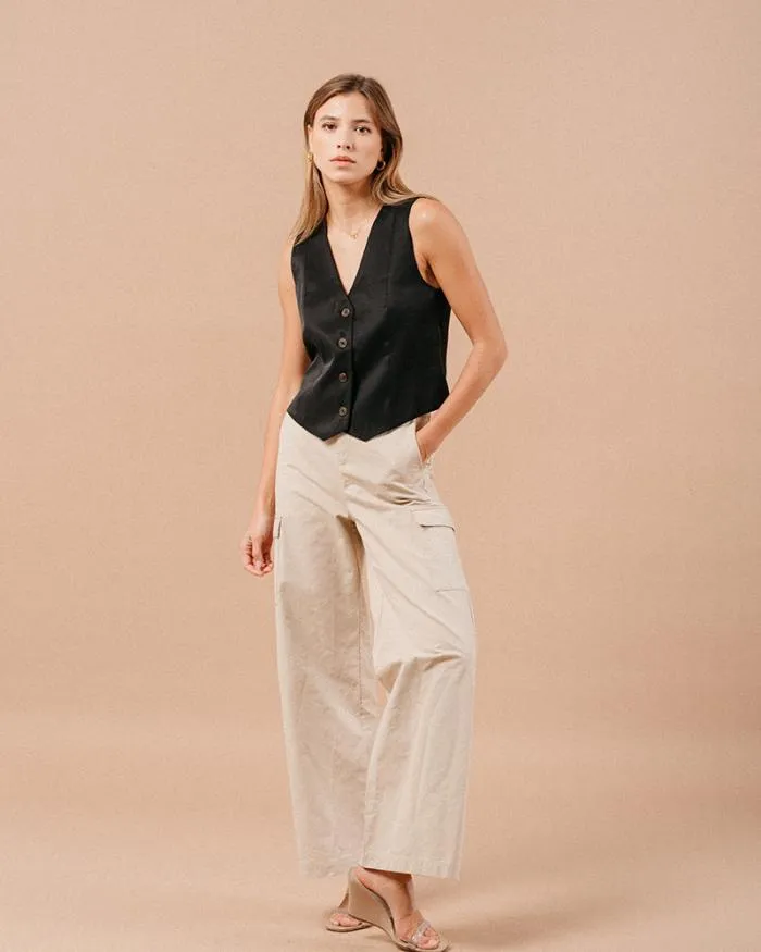 VEST NOIR MATHIEU Shop Grace and Mila Waistcoats