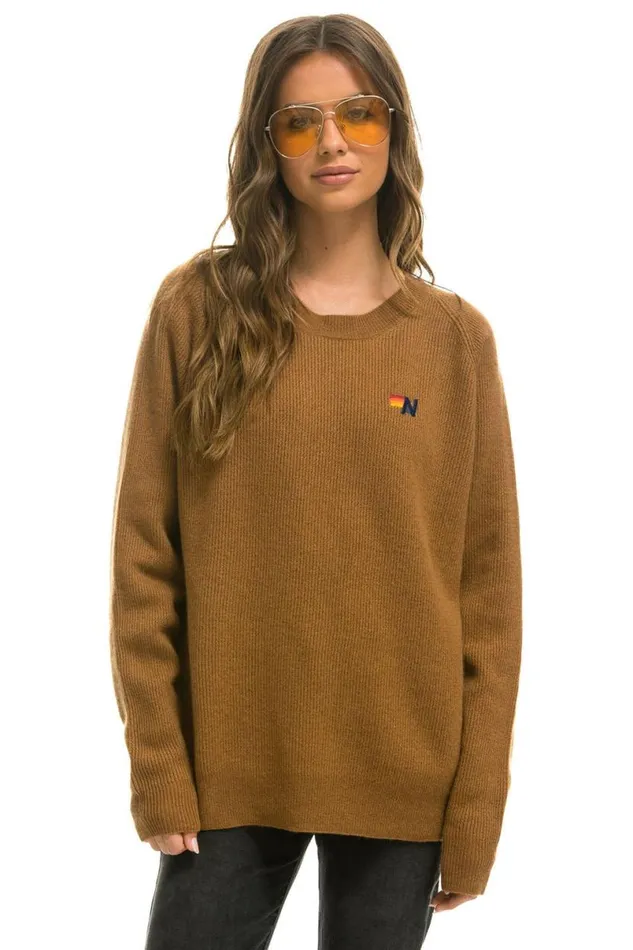 Vintage Cabin 2 Unisex Cashmere Sweater 8211 Butterscotch Men Aviator Nation Sweatshirts