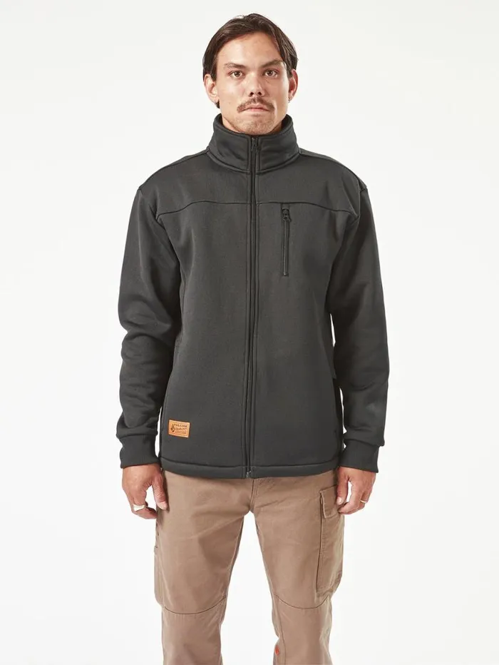 Volcom Workwear Bonded Fleece 8211 Black Mens Volcom Hoodies and Sweatshirts