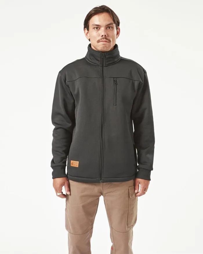 Volcom Workwear Bonded Fleece 8211 Black Mens Volcom Hoodies and Sweatshirts
