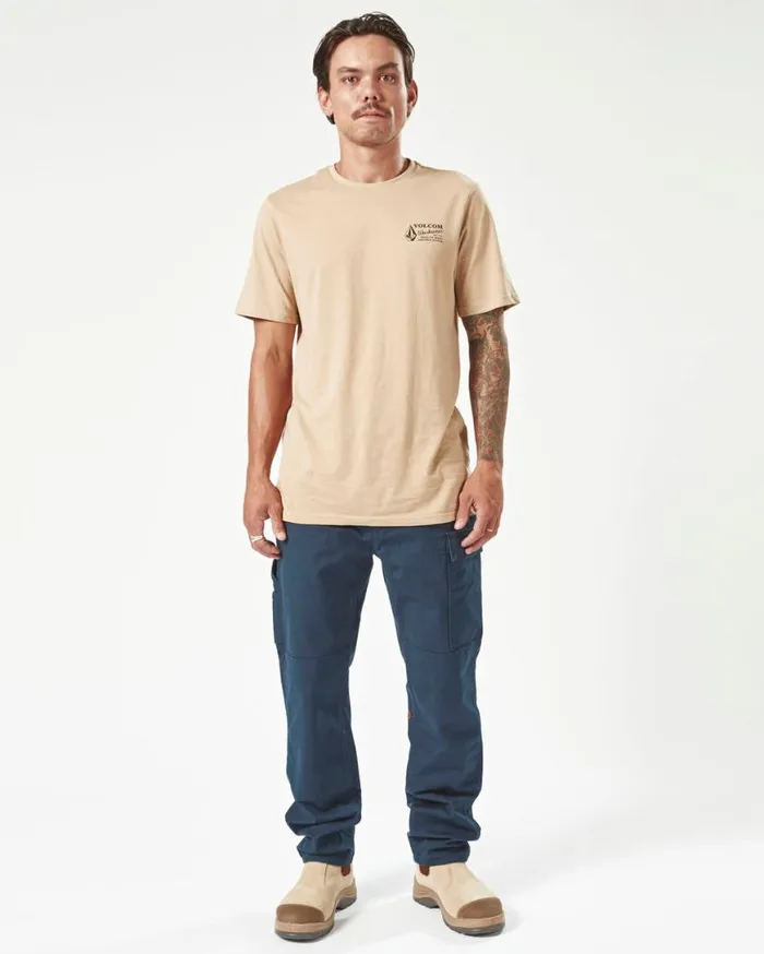 Volcom Workwear Caliper Work Pants 8211 Navy Mens Volcom Pants