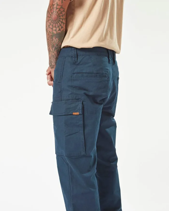 Volcom Workwear Caliper Work Pants 8211 Navy Mens Volcom Pants