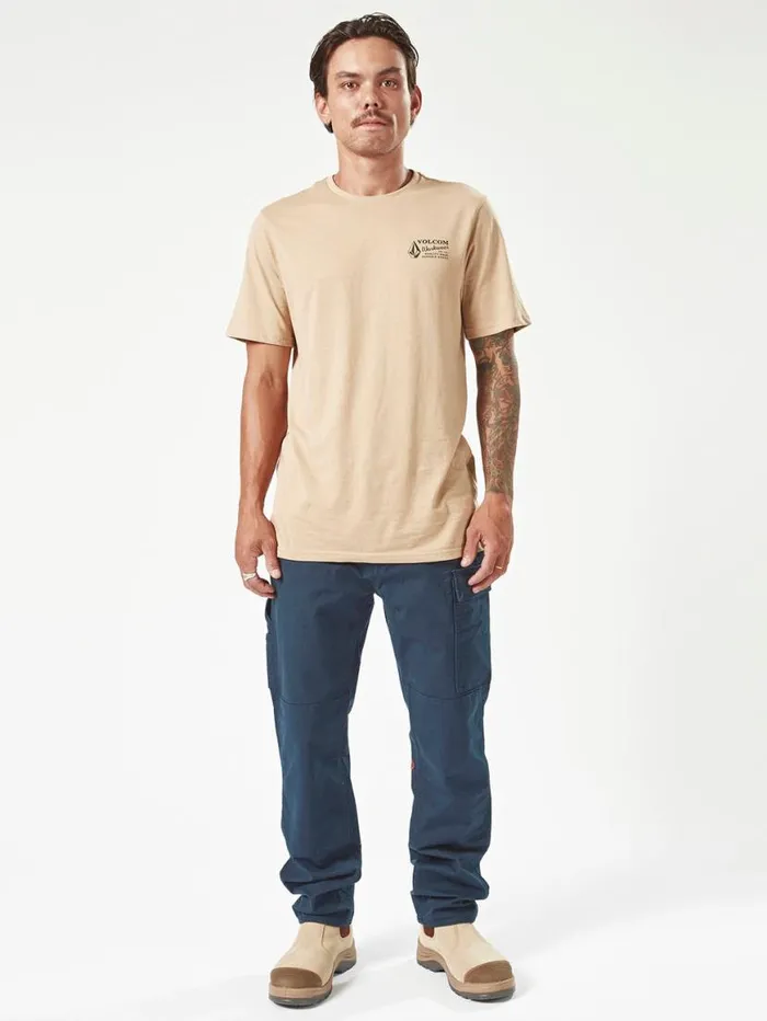 Volcom Workwear Caliper Work Pants 8211 Navy Mens Volcom Pants