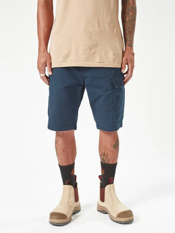 Volcom Workwear Caliper Work Shorts 8211 Navy Mens Volcom Shorts