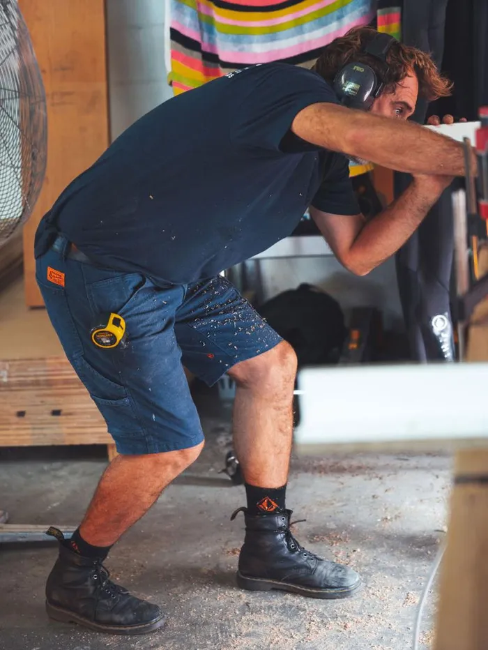 Volcom Workwear Caliper Work Shorts 8211 Navy Mens Volcom Shorts