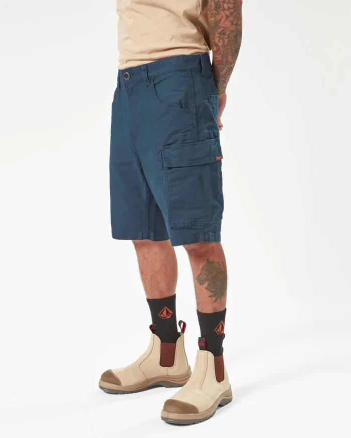 Volcom Workwear Caliper Work Shorts 8211 Navy Mens Volcom Shorts