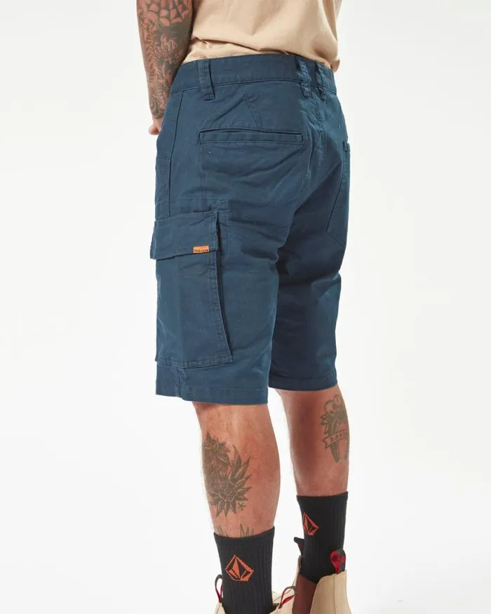 Volcom Workwear Caliper Work Shorts 8211 Navy Mens Volcom Shorts