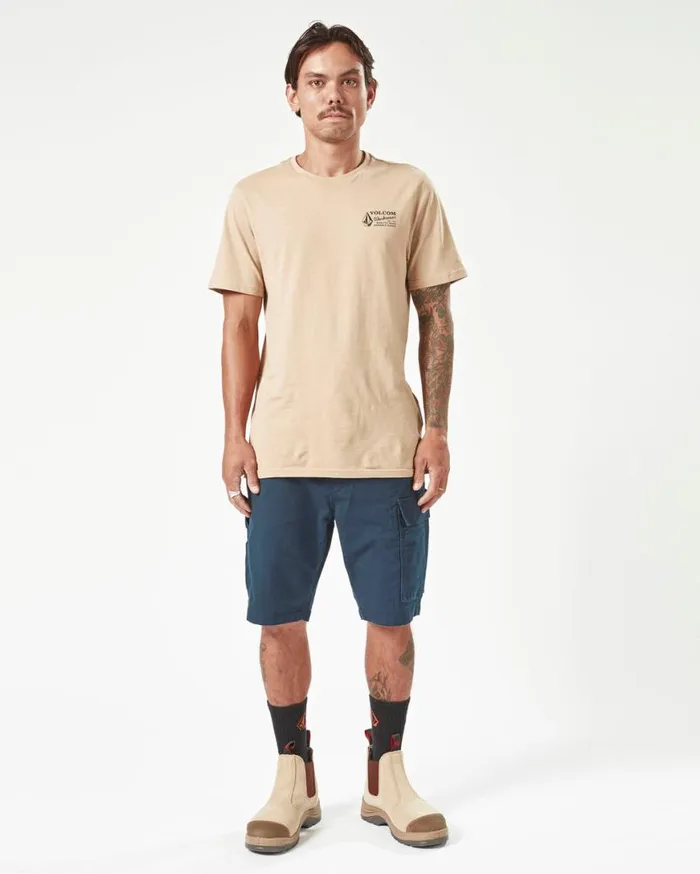 Volcom Workwear Caliper Work Shorts 8211 Navy Mens Volcom Shorts