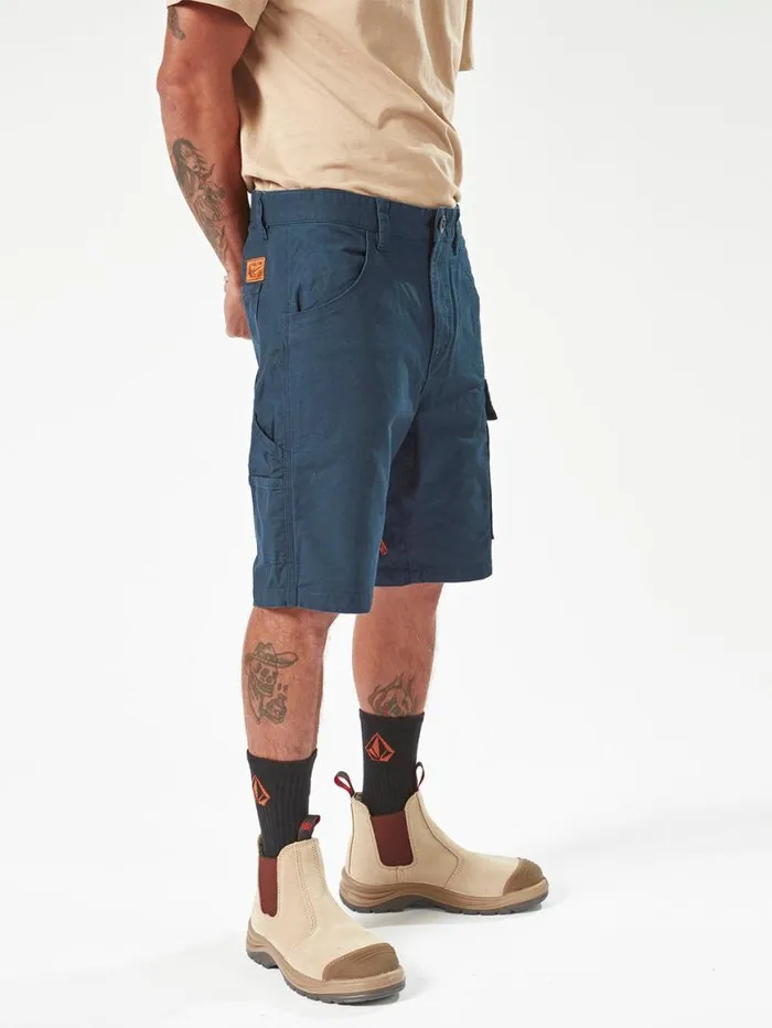Volcom Workwear Caliper Work Shorts 8211 Navy Mens Volcom Shorts