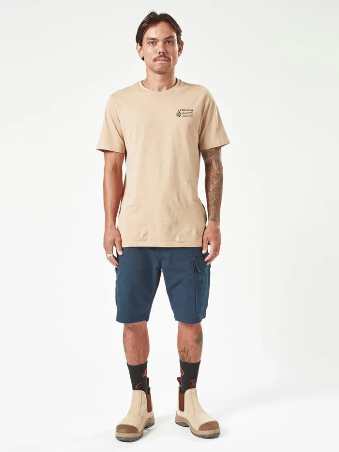 Volcom Workwear Caliper Work Shorts 8211 Navy Mens Volcom Shorts