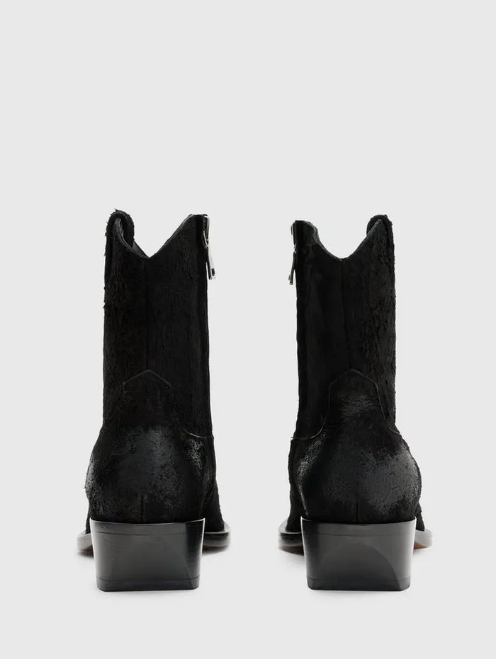 WALKER TIPPED WESTERN BOOT Black Men John Varvatos Leather Boots