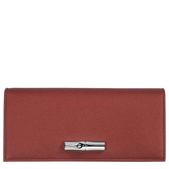 Wallets Longchamp Women Le Roseau Flap wallet ChestnutChestnutChestnut