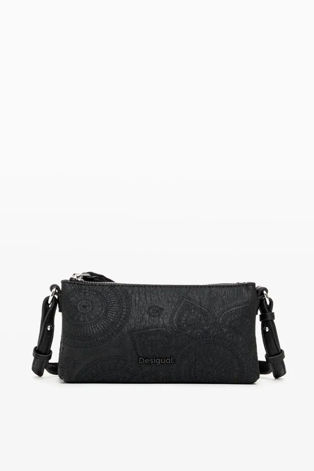 Wallets Women Desigual XL Embroidered Wallet Black