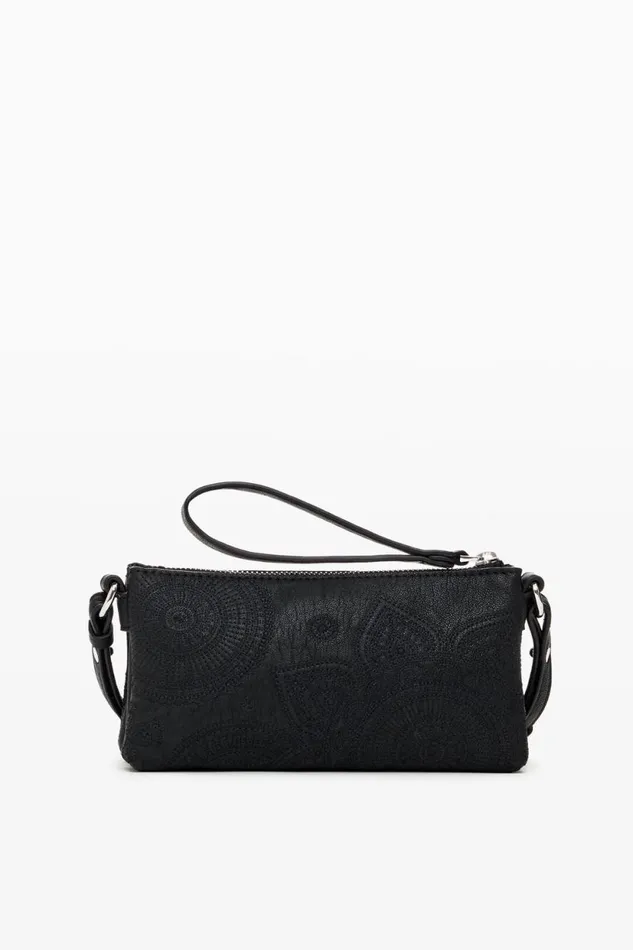 Wallets Women Desigual XL Embroidered Wallet Black