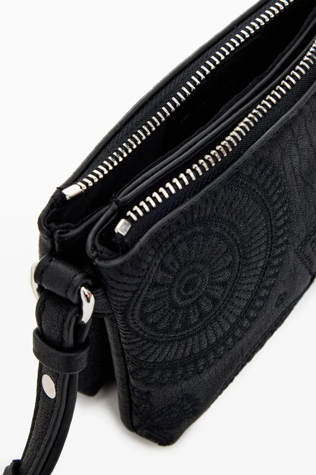 Wallets Women Desigual XL Embroidered Wallet Black