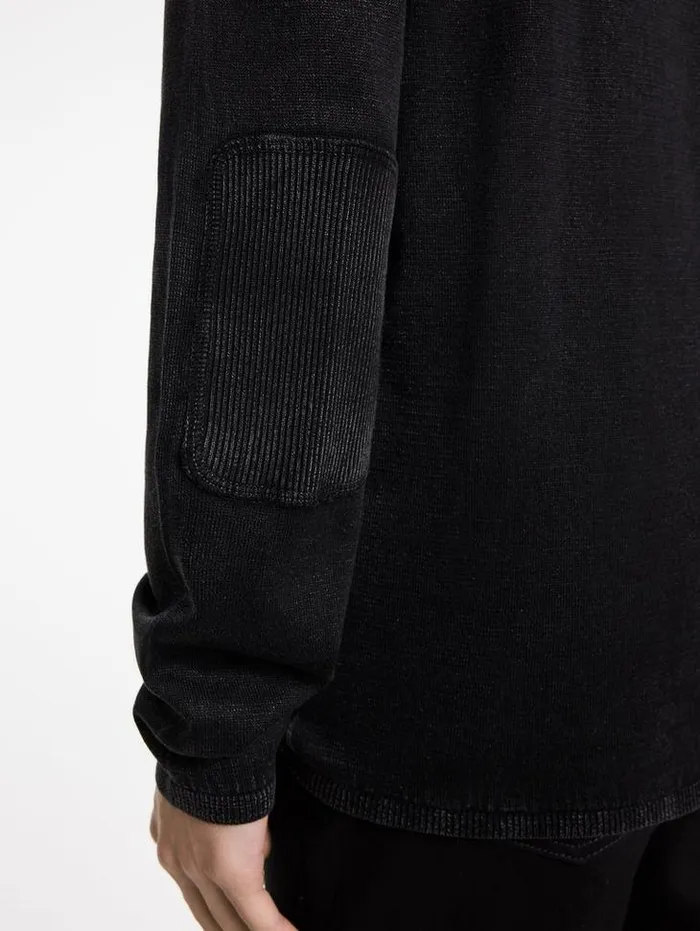 WALTER CREW NECK SWEATER Black Men John Varvatos Sweaters