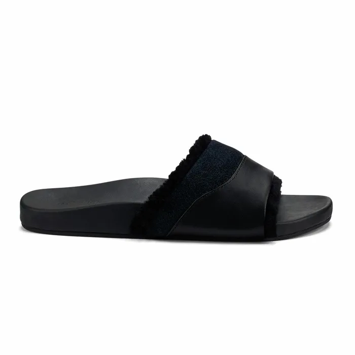 Warm Weather Women Olukai Hala Slide Slide Slipper Sandals 8211 Black